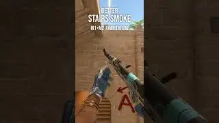 Better Stairs Smoke on Mirage #cs2 #counterstrike2 #shorts