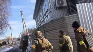 Ukrainian soldiers fighting with Russian Spetsnaz in Kharkiv
