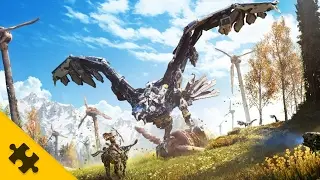 Опробовал ПОТРЯСАЮЩИЙ МИР и ФИШКИ грядущего эксклюзива HORIZON: Zero Dawn! ГЕЙМПЛЕЙНЫЕ ОСОБЕННОСТИ