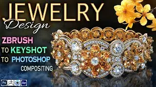 Yellow Flower Ring, KeyShot. #art #myart  #artist #digital_art  #designers #portrait #jewelry