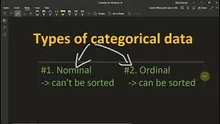 types of categorical data ordinal vs nominal data part 4