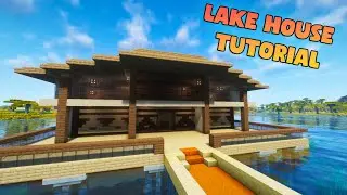 Minecraft | Lake House Build Tutorial 🏡