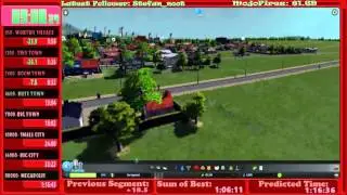 Cities: Skylines World Record Speedrun - All Milestones in 1:11:10.94