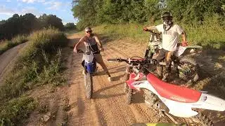 Jumping the tabletop with Zack's CRF230