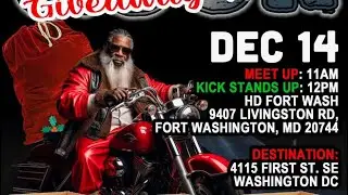 Come to Harley-Davison or Washington to support this Event or DONATE TOYS OR CASHAPP: SCIGARGOONZ