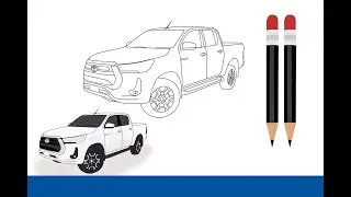 Como desenhar uma Hilux SRX