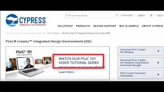 PSOC Creator, Introduction And Documentation | Sensors & Sensors Circuit Design