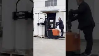 Электрическая самоходная тележка г/п 500кг для перевозки и кантования/вращения рулонов