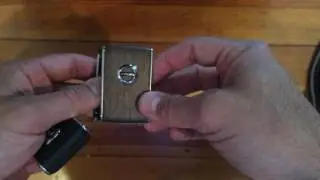 Wood Volvo Key -  XC90/S90/V90 Remote Key Fob Shell Casing Replacement | Linear Walnut Wood Key