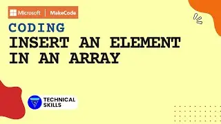 Insert an element in an array || Makecode || Coding || Block Coding || Python