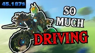 The speedrun where you drive a bike all over Hyrule