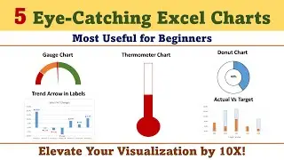 5 Eye-Catching Excel Charts📊 | Advance Excel Charts | Learn Microsoft Excel