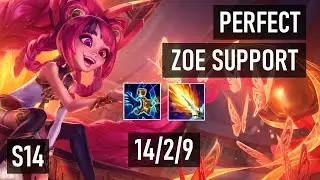 ZOE VS MILIO - 14/2/9 KDA SUPPORT GAMEPLAY | 14.3