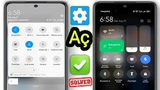 Redmi 13c Kontrol Merkezi Ayarları | Redmi Serisi Mobil Cihazlarda Kontrol Merkezini Değiştirme |