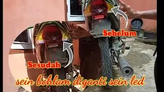 Cara Ganti Lampu Sein Belakang dengan Led | Smash 110
