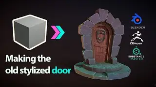 Old Stylized Door (Modeling , Sculpting & Texturing)