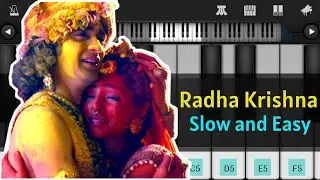 Radha Krishna Serial Song Star Bharat Easy Piano Tutorial | Mobile Piano Tutorial | ThePianoClass