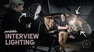 $800 Three Light Interview Set Up In A Garage | Heading: WEST BTS