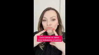 Como deixar os lábios mais hidratados e bonitos #shorts #skincare #cuidadoscomapele