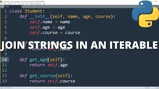 How to Join Strings in an iterable in python