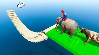 Crazy Animals jump on Pipes - GTA 5 Mods