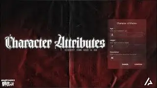 [ESX/QB] Character Attributes (SAMP/TEXT Roleplay Inspired) - FiveM Script