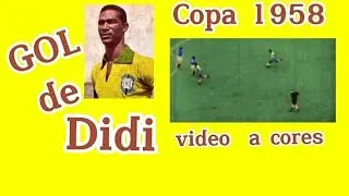 Copa1958 Didi faz um golaço, video a cores