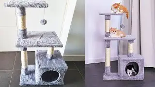 Affordable Amazon Cat Scratching Tree ⭐ Unboxing and Assembly