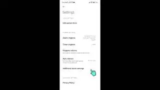 How to Set Volume Button function During Alarm