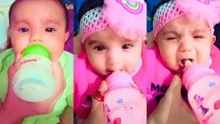 Baby Drinking Milk in Bottle Compilations | Baby Crying for Milk Videos