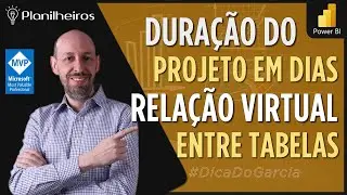 Power BI  (desktop) - Duração do Projeto (dias) / Medida com Relação Virtual