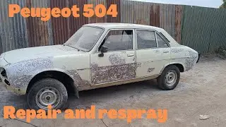 Peugeot 504 restoration.