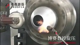 Gas cylinder making for 20mm Alu alloy in Metal spinning machine(PROSPER)