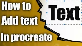 How to add text in procreate