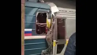 Столкновение поездов метро в Москве