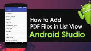 Android Studio Tutorial   How to Add Multiple PDF Files in List View