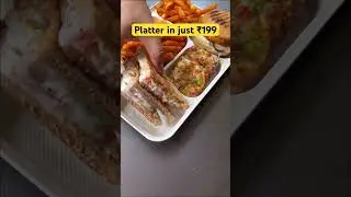 Delicious platter in budget || street food of Delhi #shorts #food #platter #burger #trending #viral