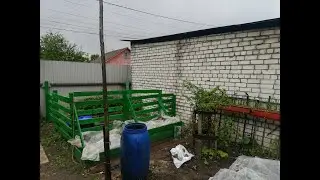 Облагораживаем участок. Заборчик готов.