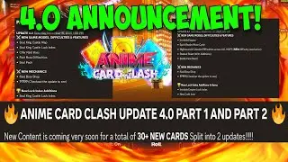 HUGE 4.0 Update In Anime Card Clash Just Got Announced!