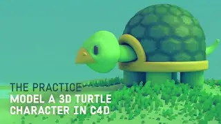 Model a 3d Turtle Character in Cinema 4d // The Practice 165