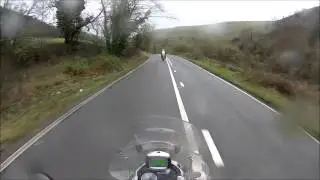 The A6 from Bakewell, Derbyshire on a very wet November......