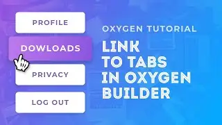Link to Tabs in Oxygen Builder