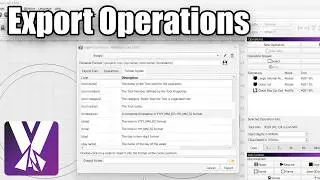 Exporting Operations in MillMage