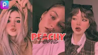 How To Peachy Tone Photo Editing In Picsart App!