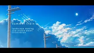 【背景メイキング】入道雲【clipstudio】