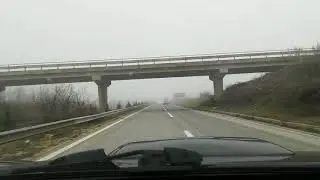 Veles - Skopje avtopat magla 14.12.2017