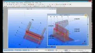Tekla modeling tutorial Bridge support, part 3/6-720p