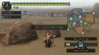 Monster Hunter Freedom Unite - Gathering Desert Zone Quest Walkthrough