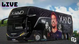 🔴Live!!!Viagem Ônibus Do Xand Avião-Plotagem fictícia[Proton Bus]