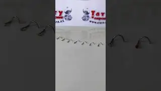 Сережки в нос с опалом
